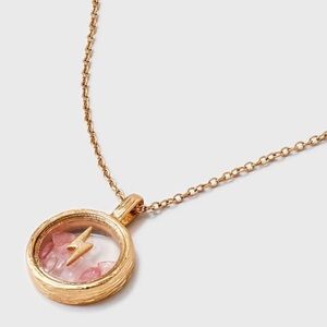 Bellissima Bella Uno Fire Pink Quartz necklace